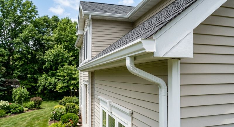 PVC Rain Gutter Installation in Clarksville, TN