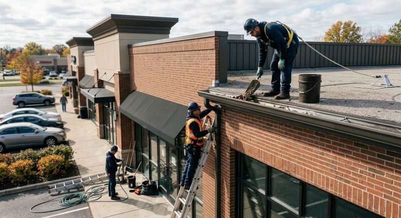 Commercial Gutter Unclogging in Mcdonough, GA