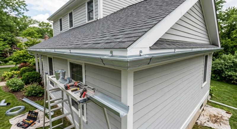 Steel Rain Gutter Installation in Sacramento, CA